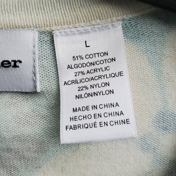 Alfred Dunner Sequin Embellished Floral Sweater Size L - Picture 10 of 15